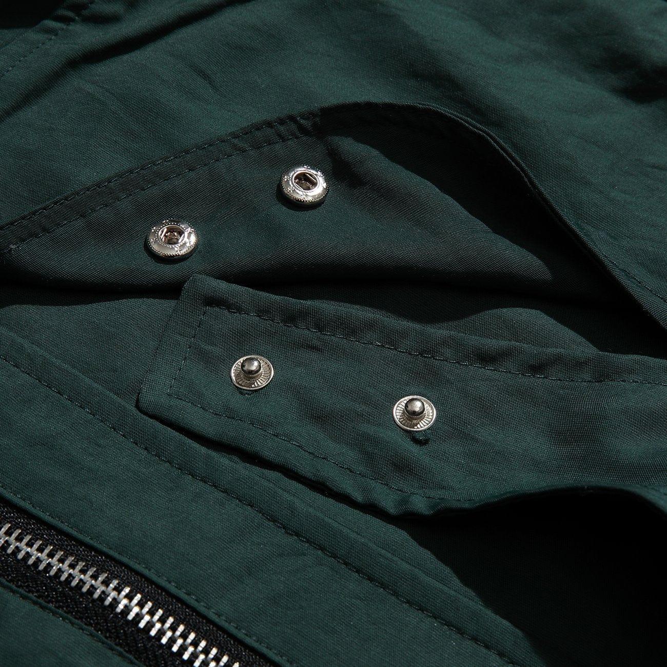 Multi Pockets Zip Up Short Sleeve Shirt
