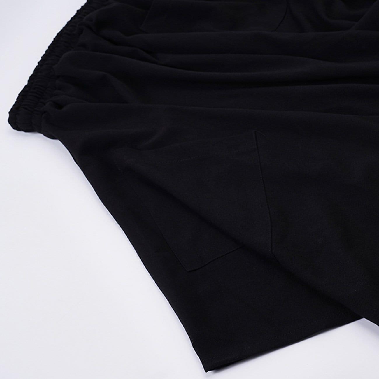 Dark Irregular Personality Oversized Culottes Pants
