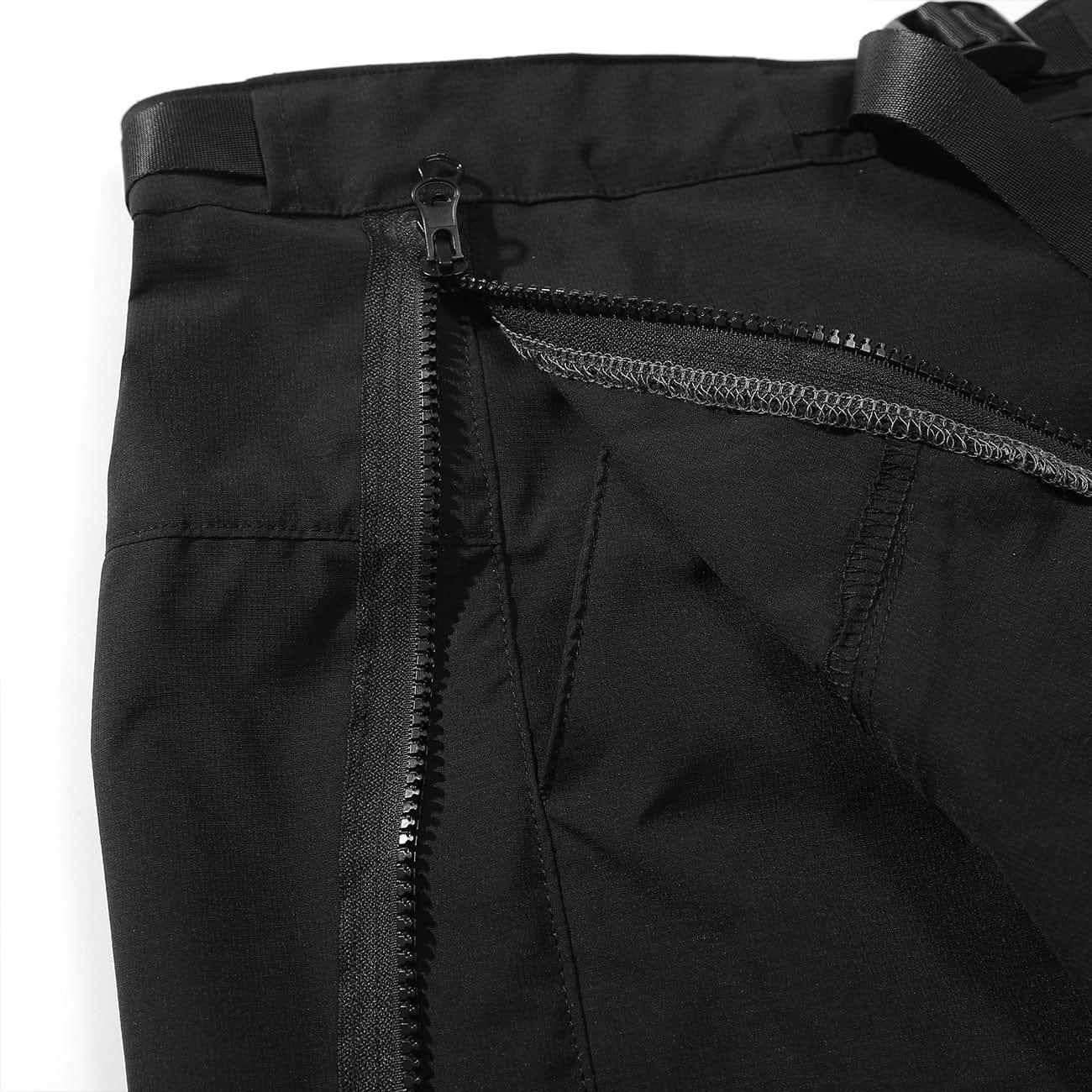 Function Long Zip Up Cargo Shorts