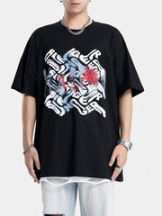 Abstract Letters Graphic Tee