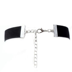 Punk Black Velvet Neckband Collar Necklace