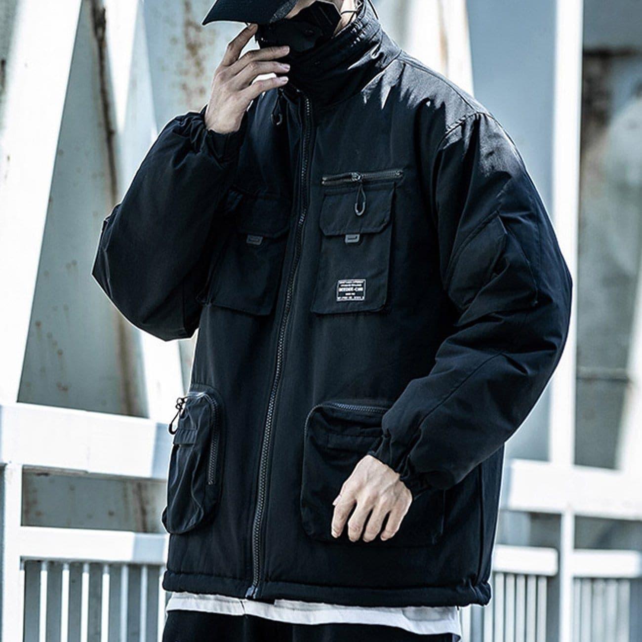 Multi Pockets Function Winter Coat