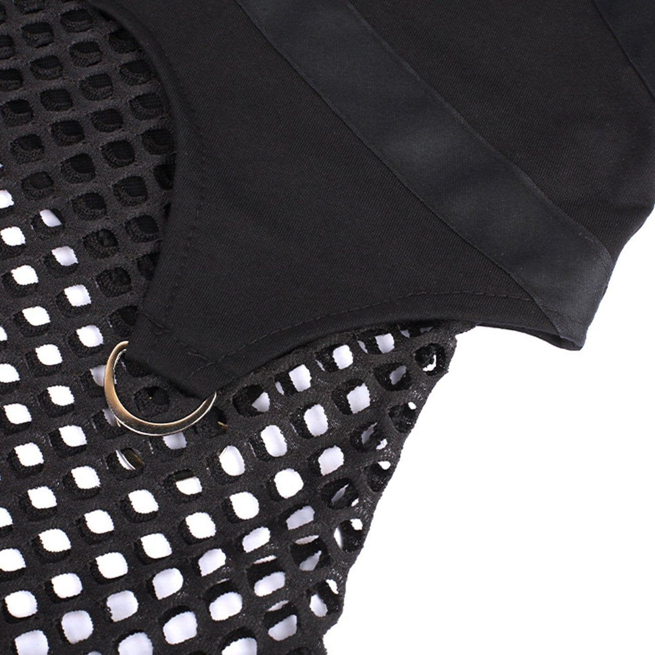 Patchwork Mesh Star Hoodie