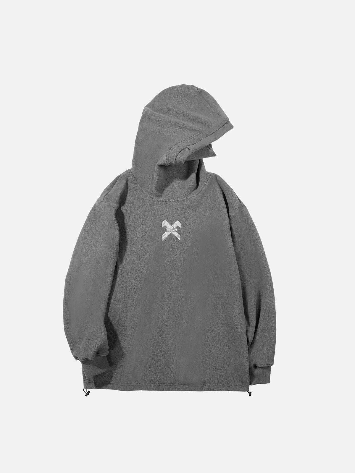 Embroidery Polar Fleece Hoodie