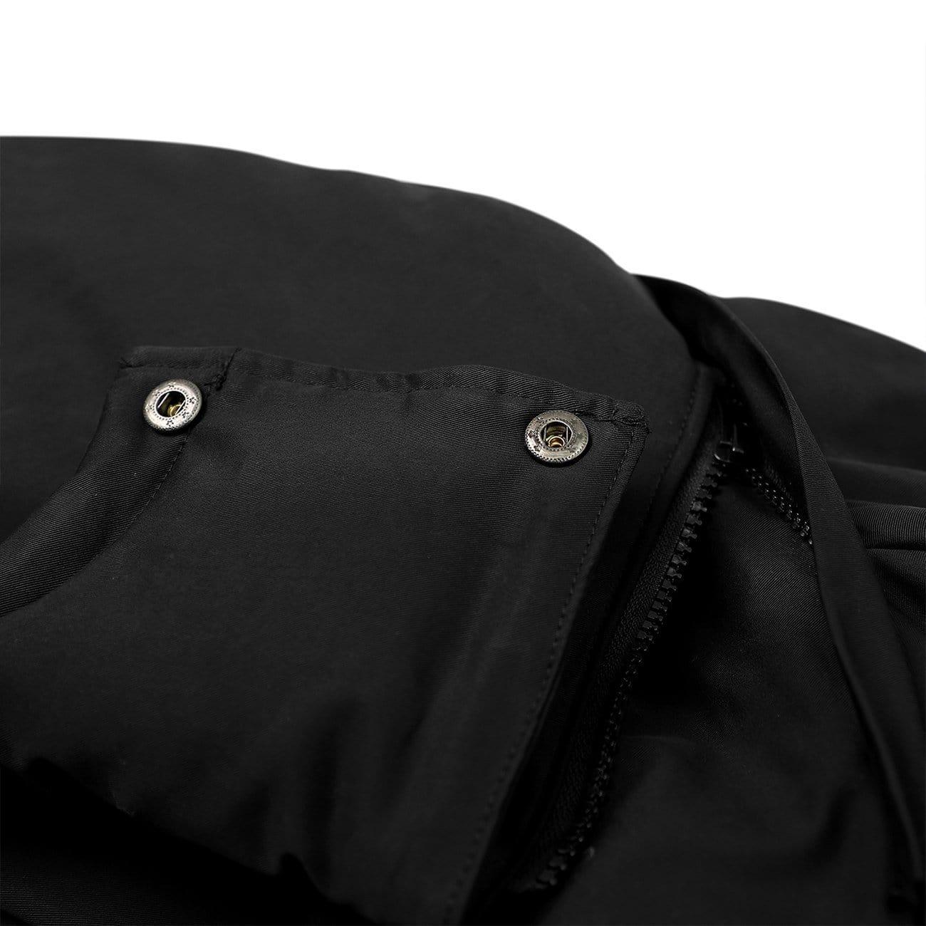 Hidden Flowers Zipper Winter Coat