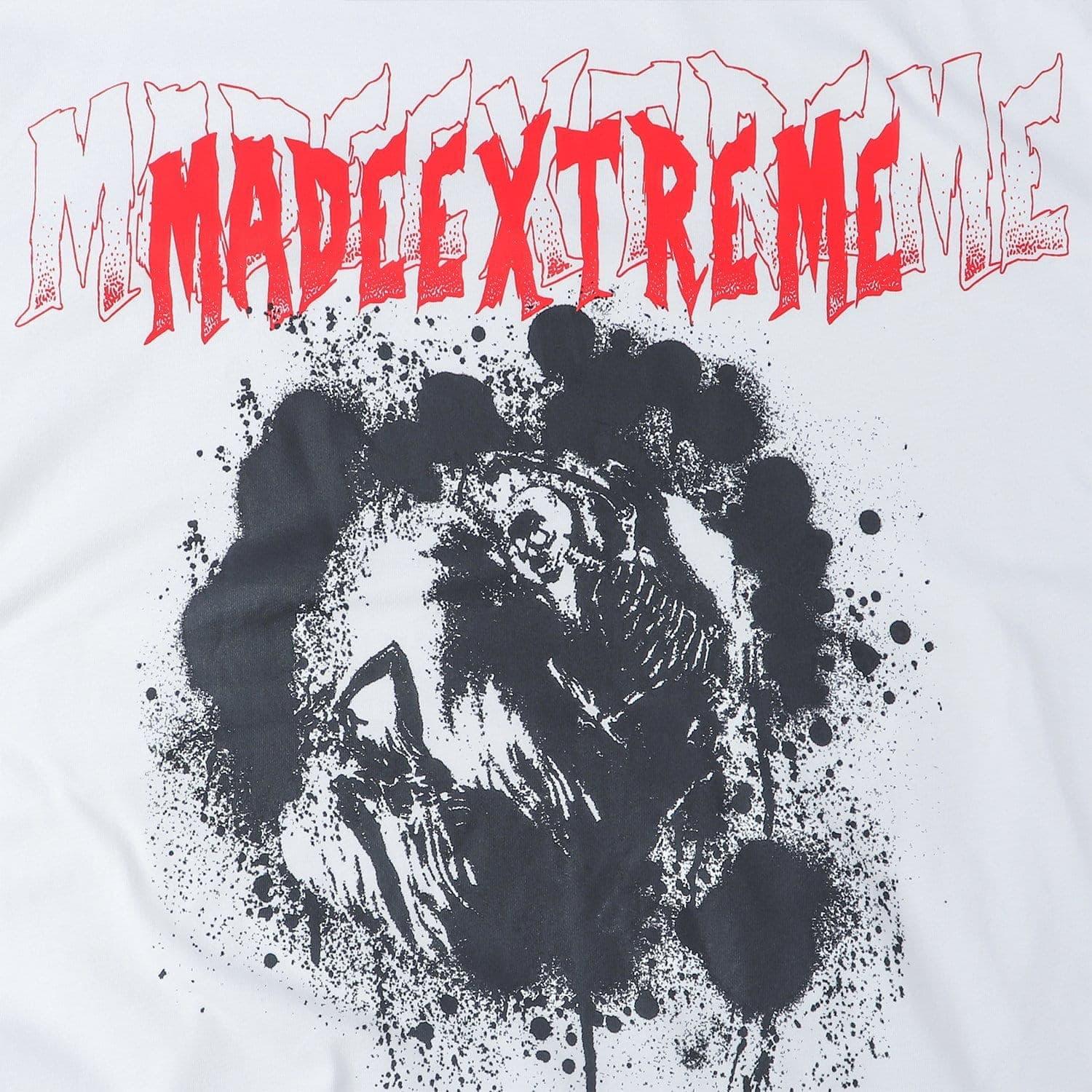 Dark Skeleton Fight Print Sweatshirt