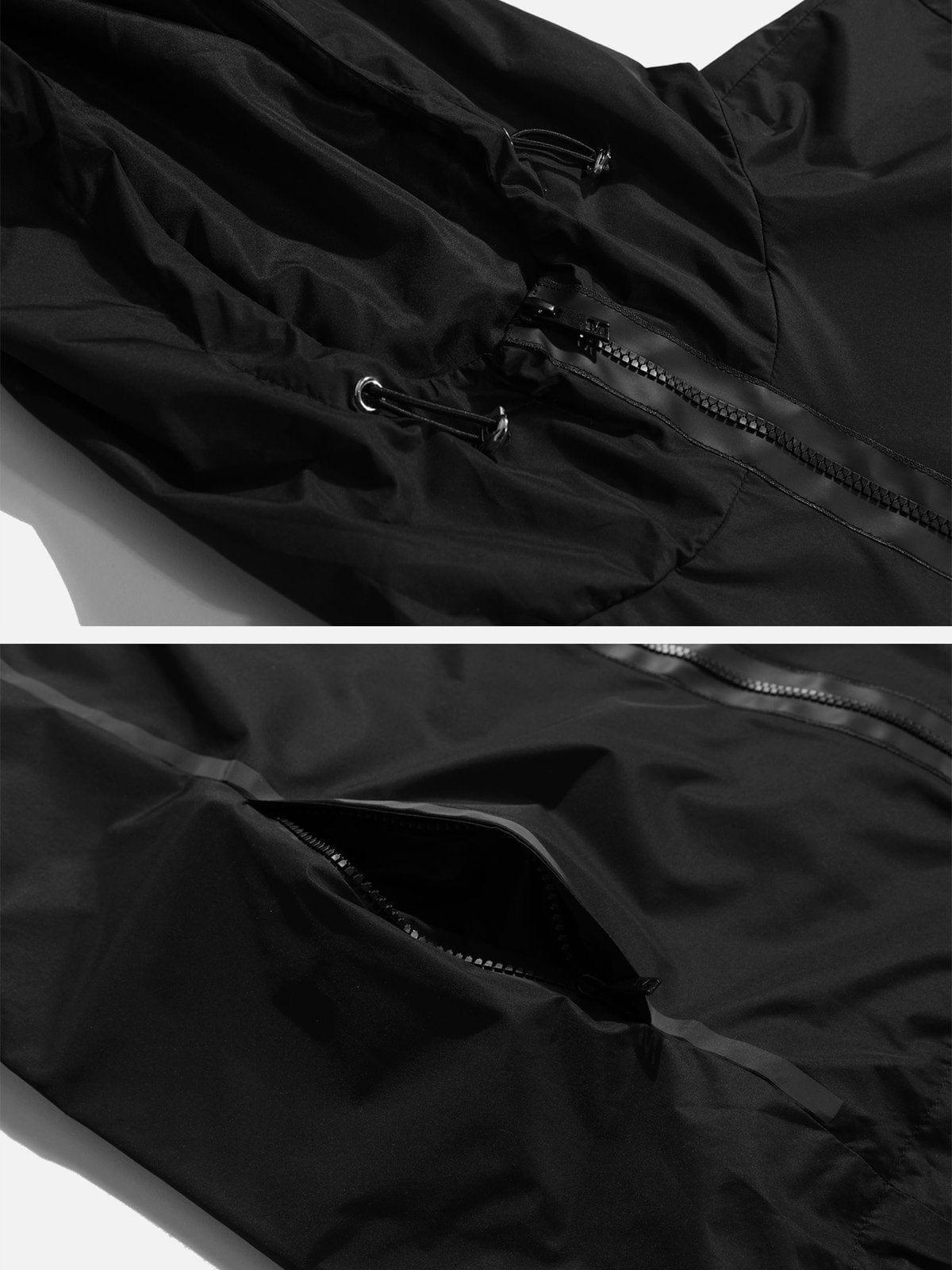 Reflective Strip Zip Up Jacket