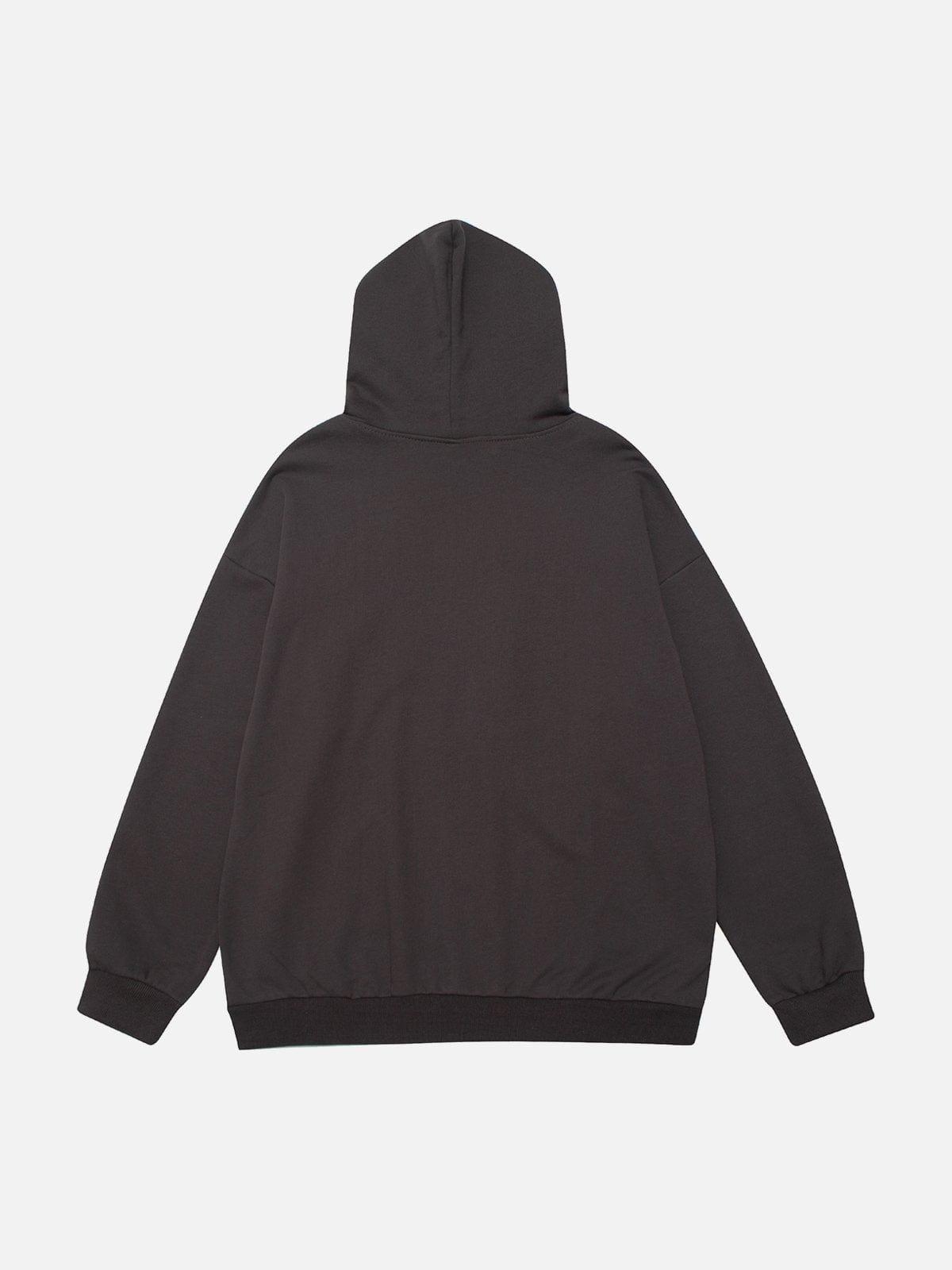 Flocking Skeleton Love Hoodie
