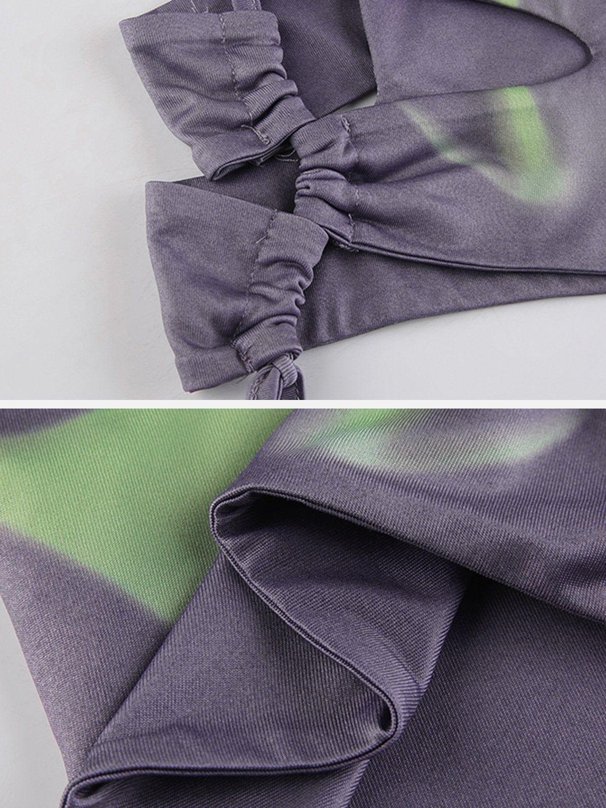 Asymmetric Colorblock Vest