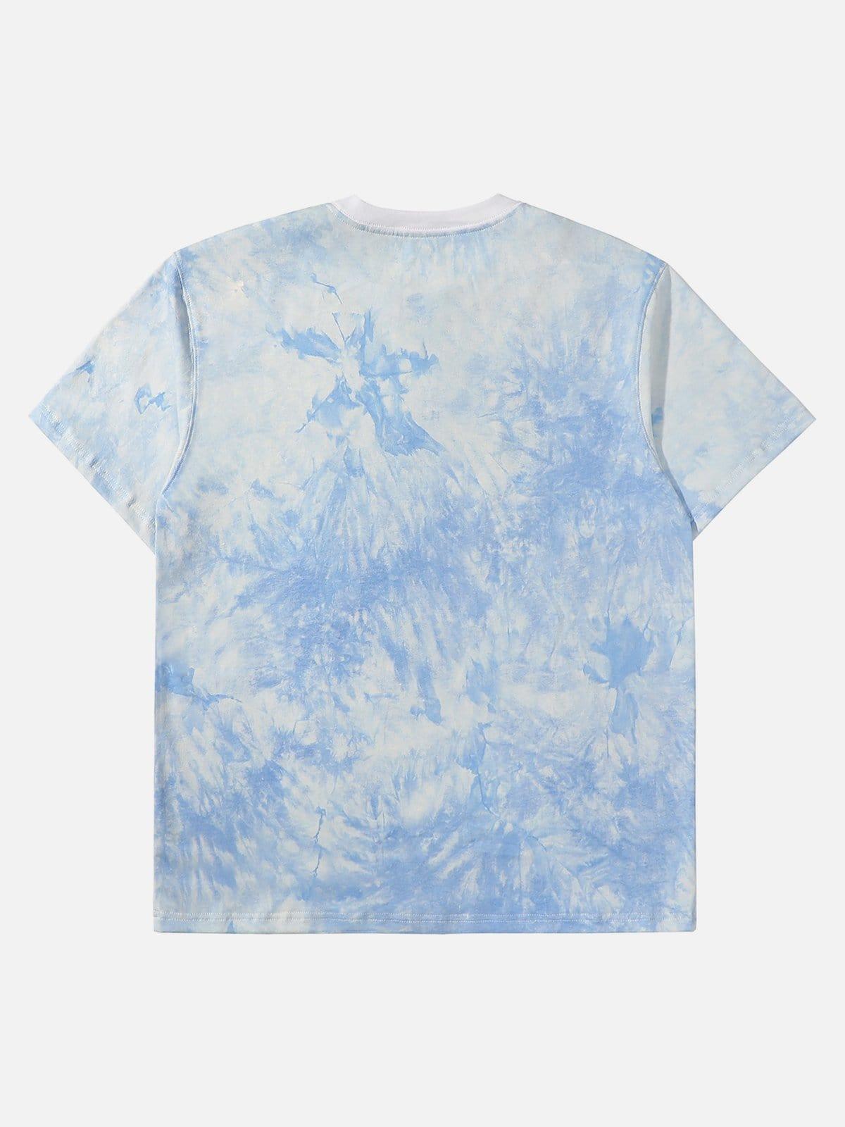Tie-dye Cotton Graphic Tee