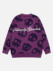 Tie Dye Crucifix Knit Sweater