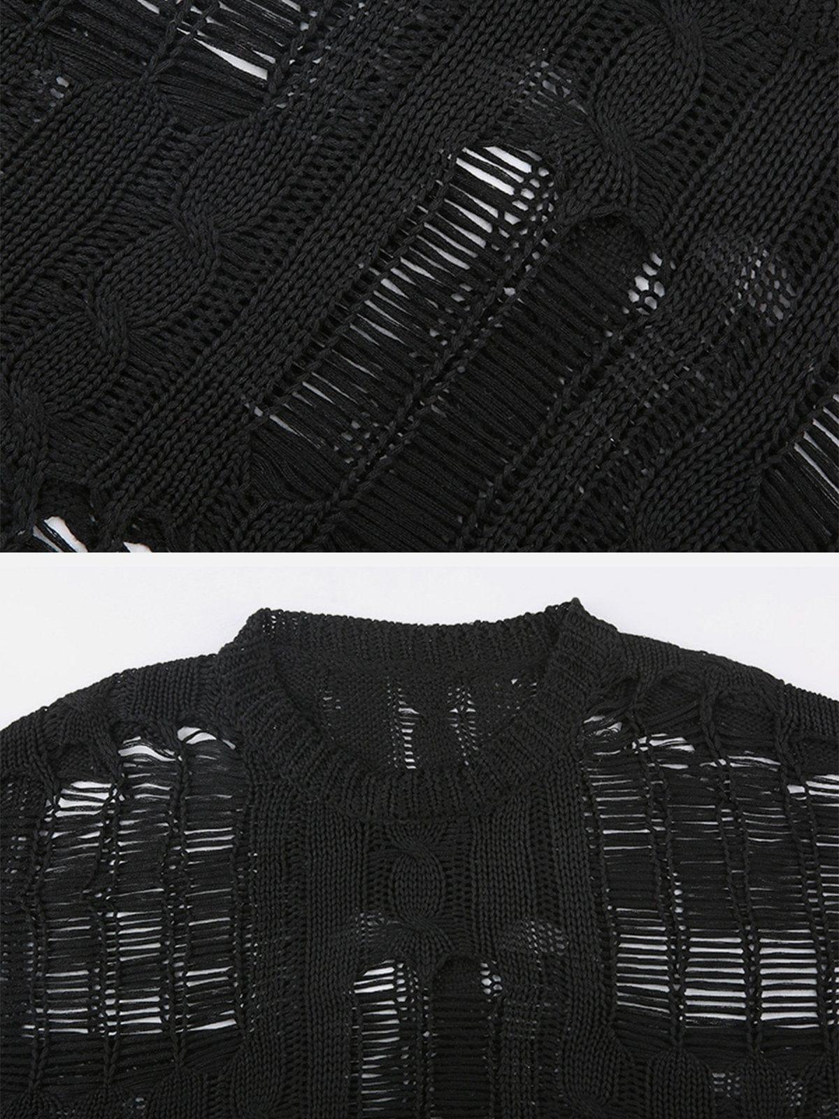 Hollow Mesh Sweater