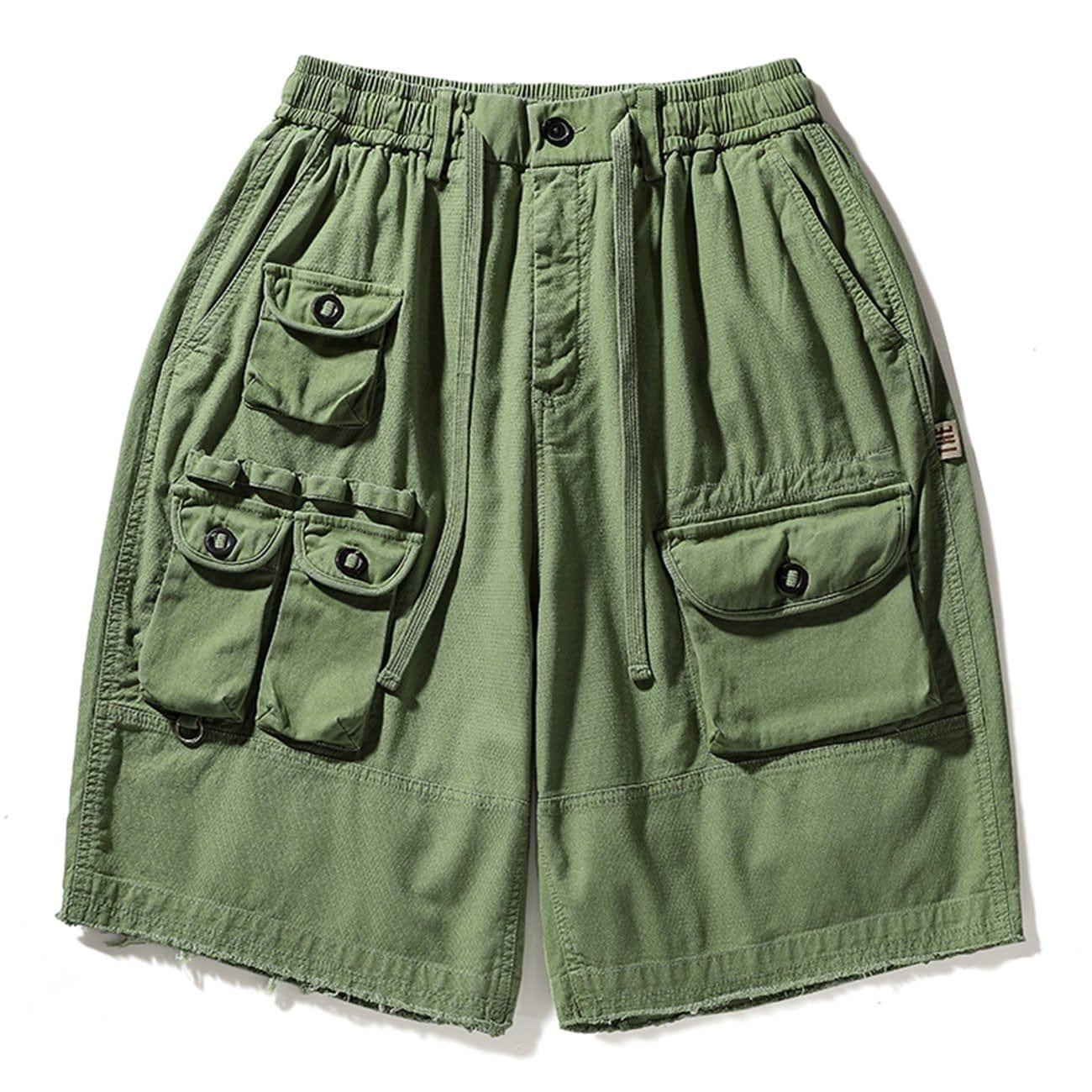 Multi Pockets Cargo Shorts