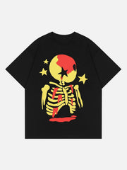 Cartoon Skeleton Graphic Tee