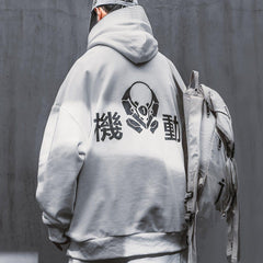 Function Embroidery Fish Mouth Hoodies