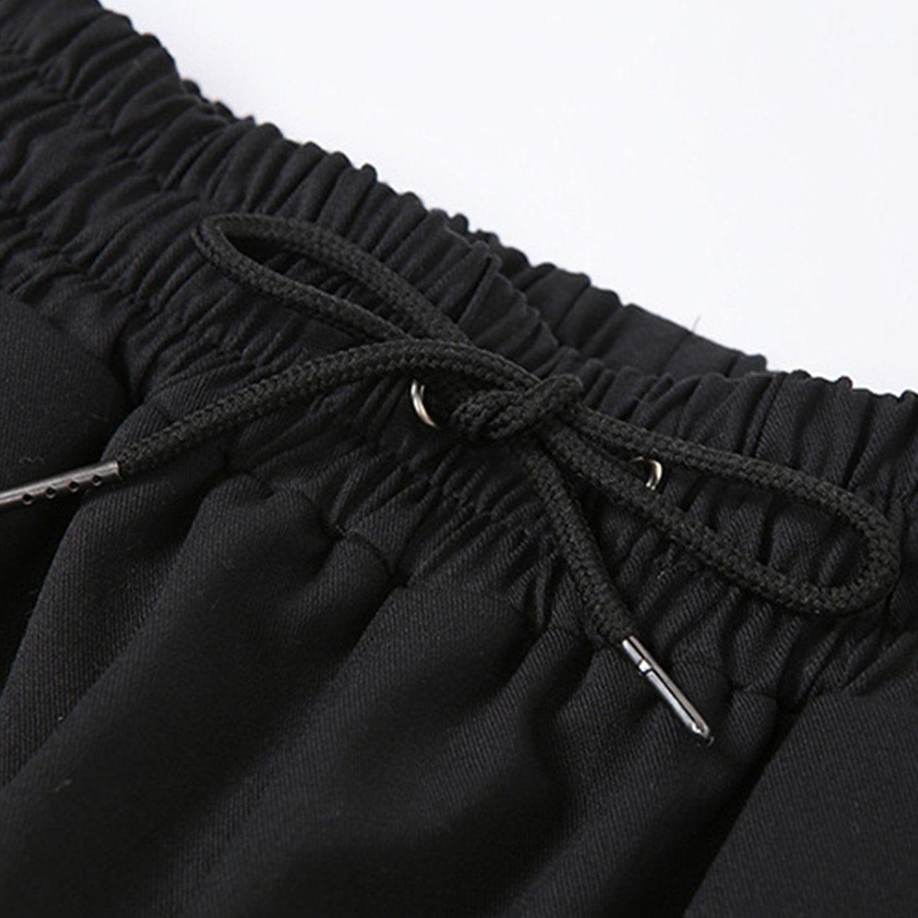 Irregular Reflective Strips Pants
