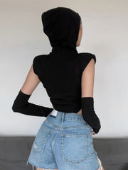 Sexy Hooded Bodysuit