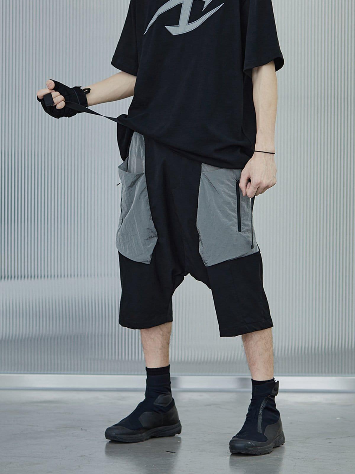 Patchwork Samurai Cargo Shorts