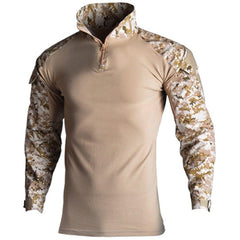 Camouflage Patchwork Tactical Combat Sweatshirt