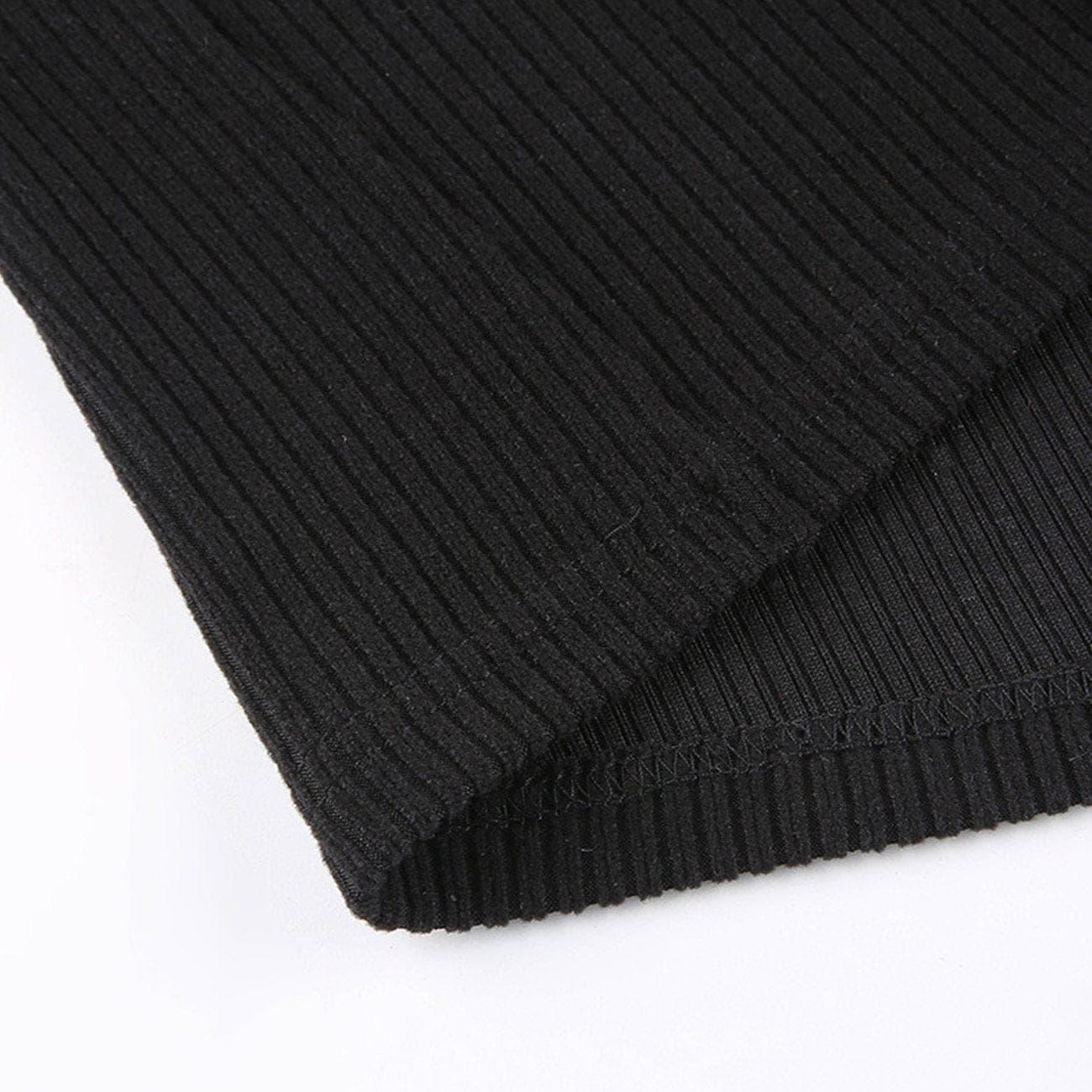 Half Turtleneck Patchwork Cross Tie Dress
