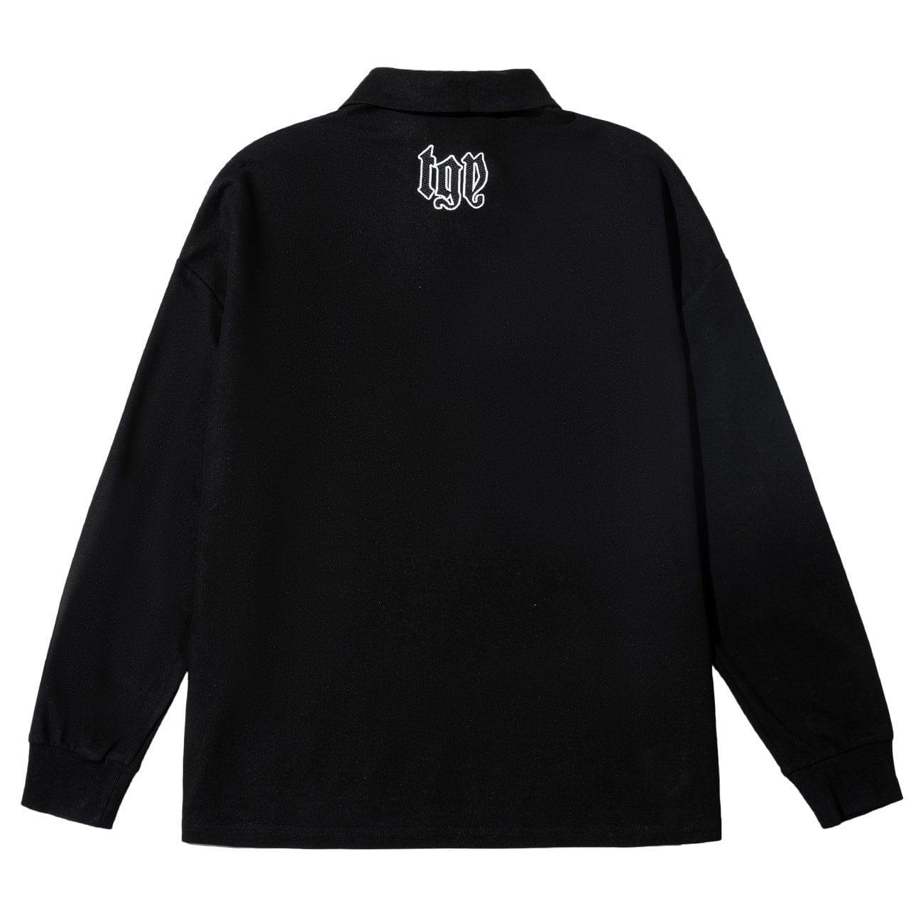 Solid Color Embroidery Sweatshirt