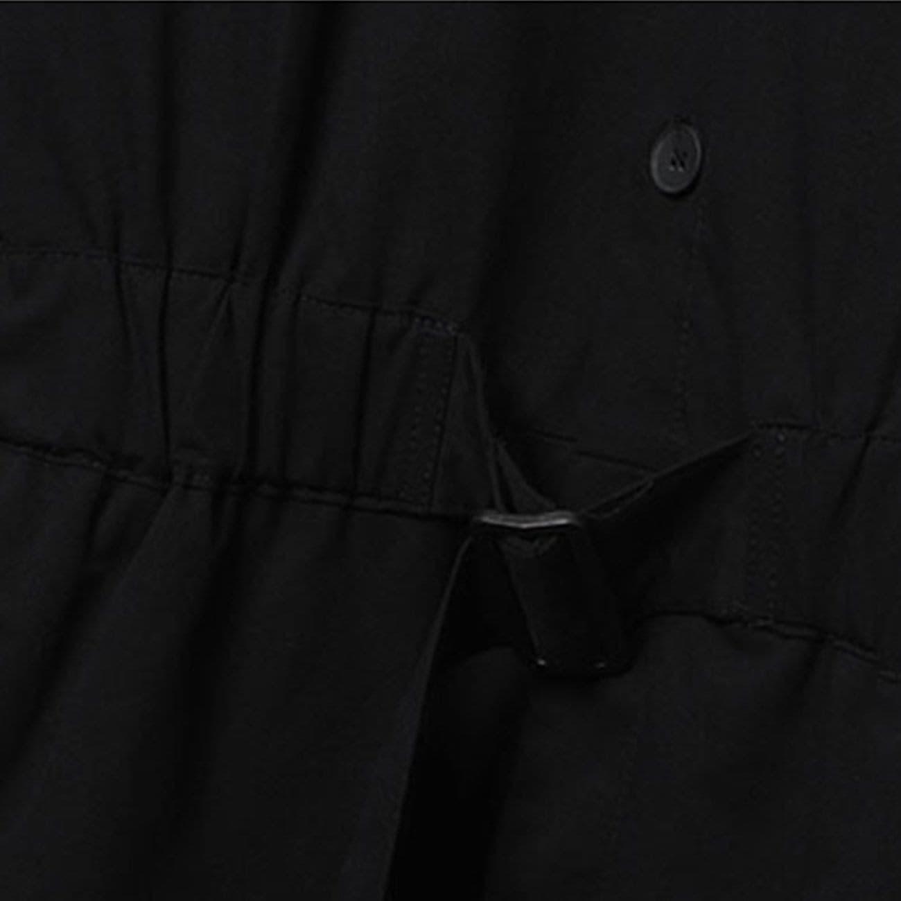 Functional Button Belt Jumpsuit