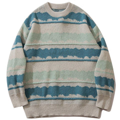 Small Daisy Pattern Knitted Sweater
