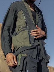 Patchwork Multi Pockets Jacket