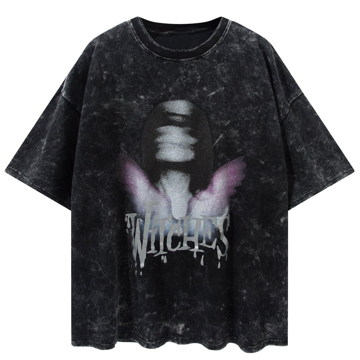 Tie Dye Abstract Character Washed Tee