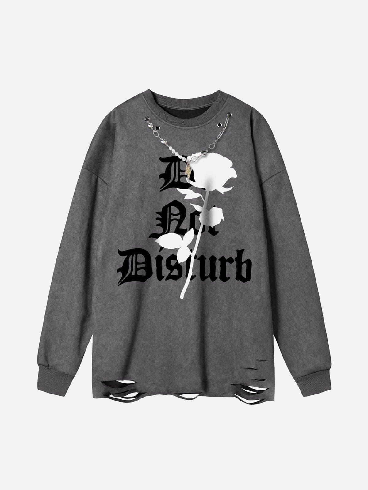 Rose Necklace Sweatshirt