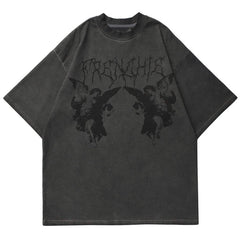 Dark Angel Print Washed Tee