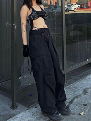Irregular Drawstring Pants