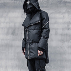 Personalized Diagonal Zipper Winter Coat