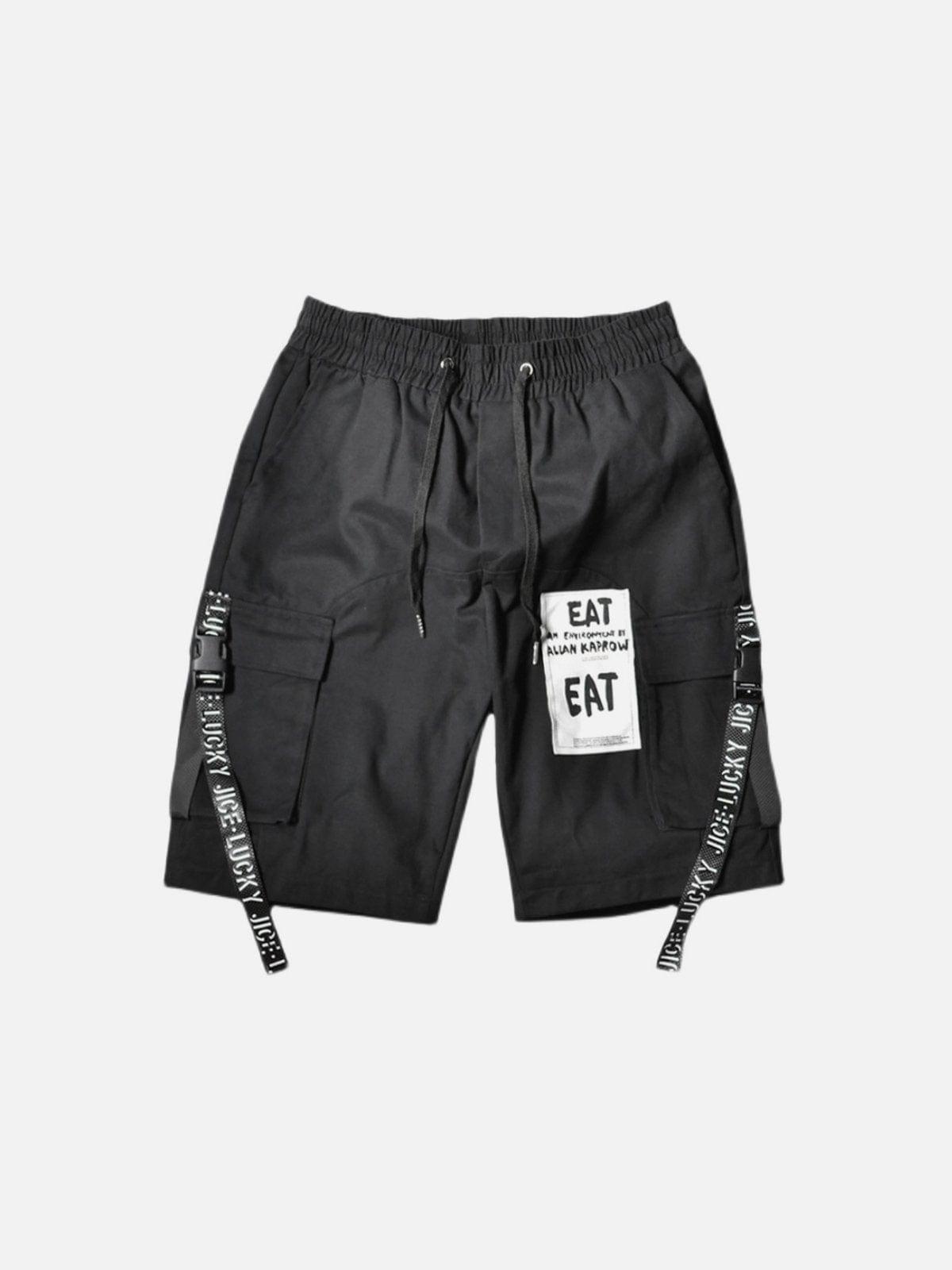 Big Pocket Buckle Cargo Shorts