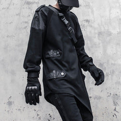 Dark Function Asymmetric Patchwork Sweatshirt