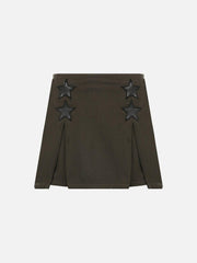 Embroidery Star Folds Skirt