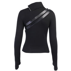 Dark Punk Double Zipper Turtleneck Sweatshirt