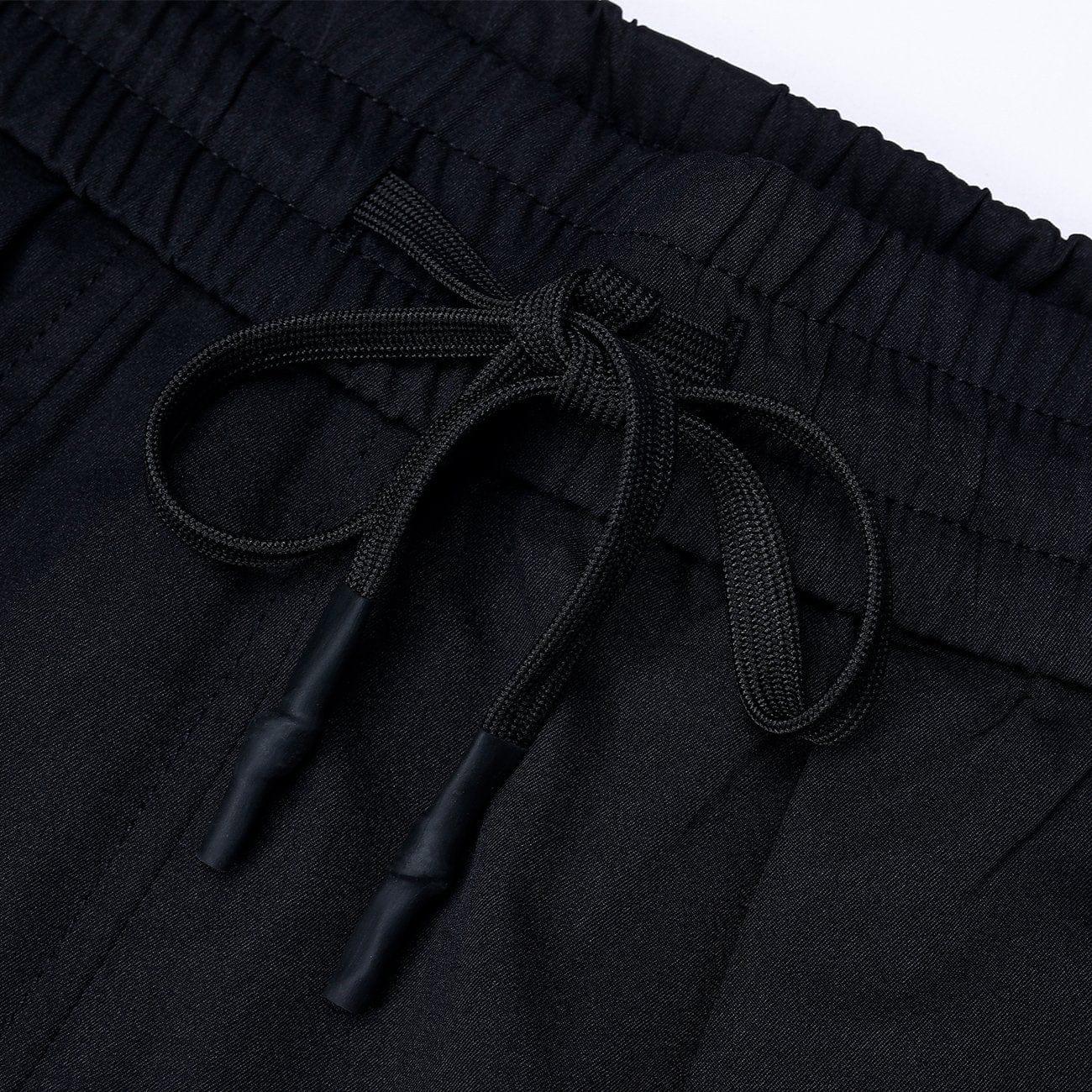Dark Patchwork Wide Leg Shorts