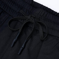 Dark Patchwork Wide Leg Shorts