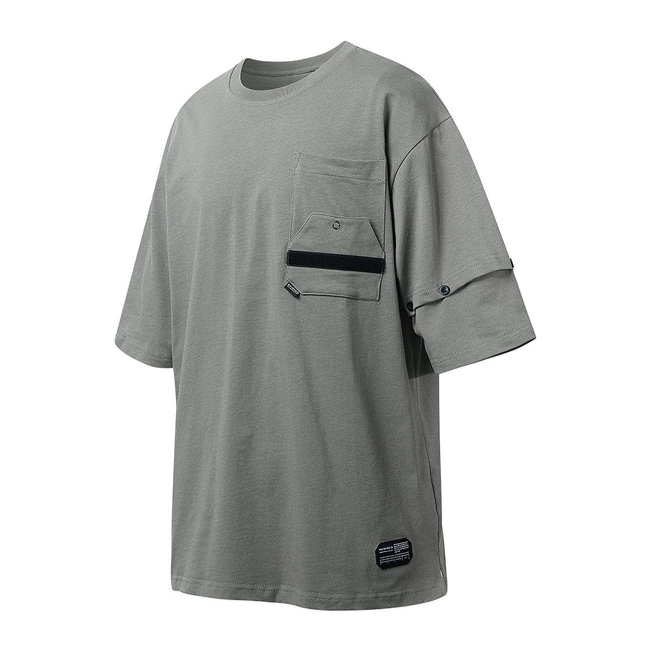 Interchangeable Sleeves Pocket Tee