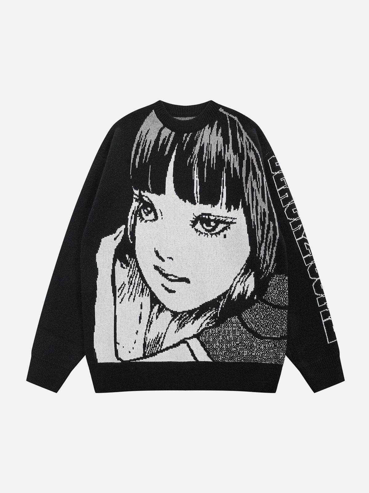 "Tomie" Cartoon Knit Sweater