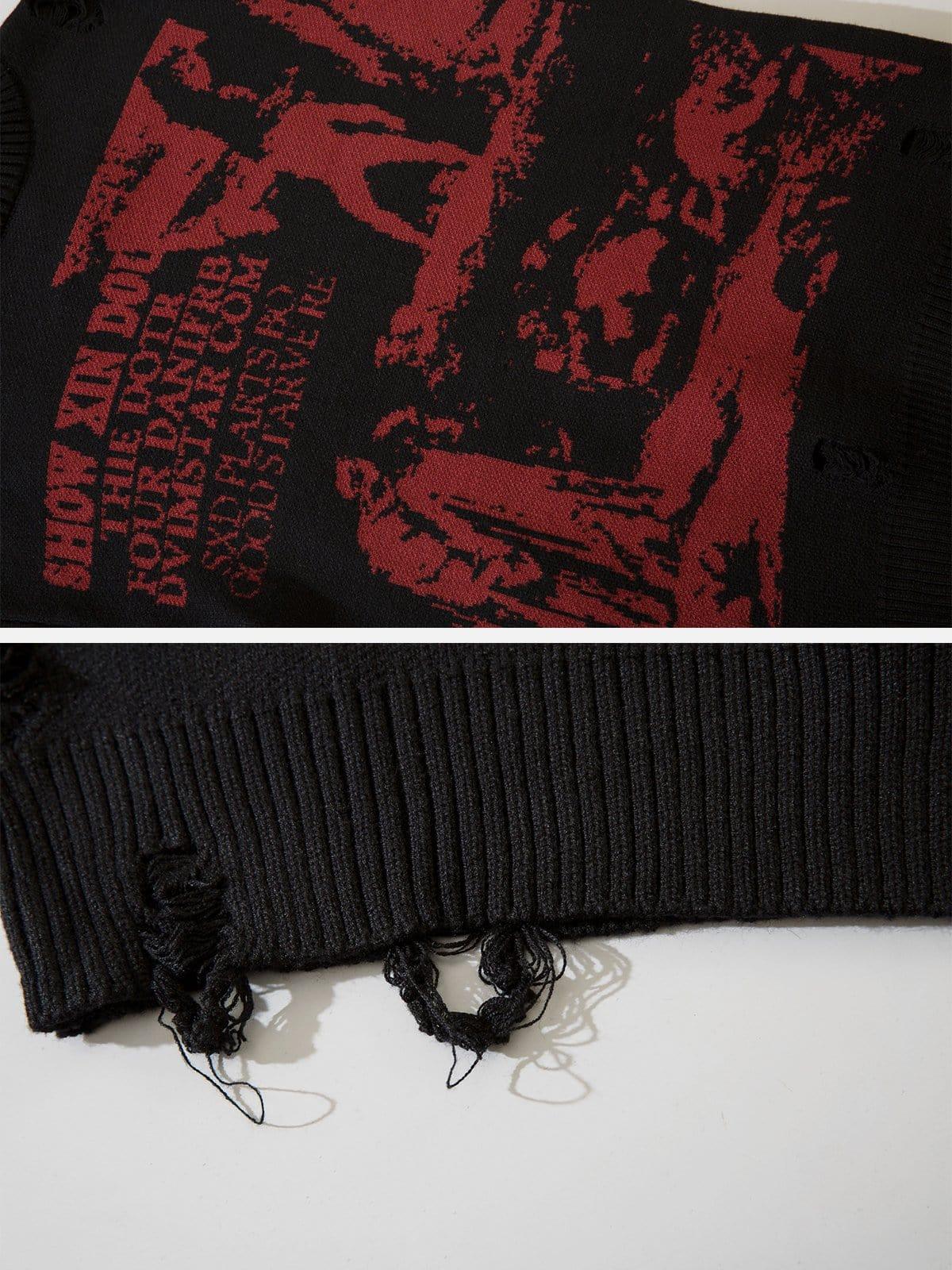 Film Effect Abstraite Sweater