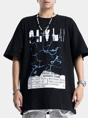 Broken Glass Letter Graphic Tee