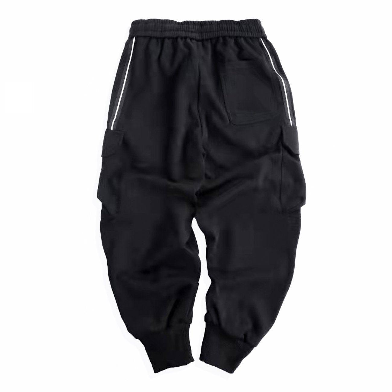 Multi Pockets Drawstring Screw Thread Pants