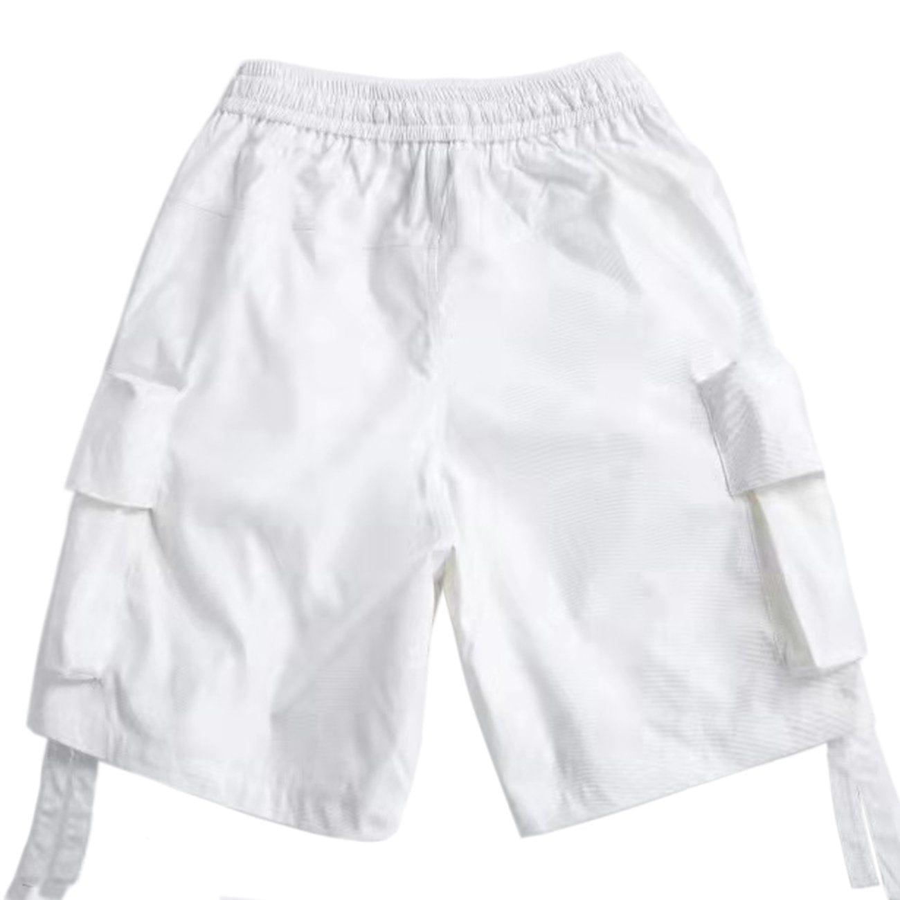 Multi Pockets Overalls Shorts