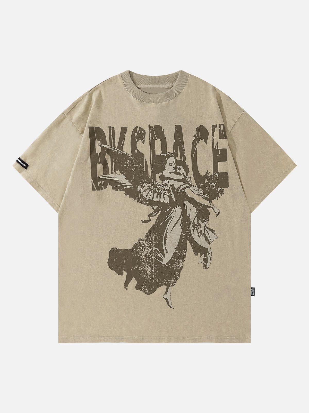 Washed Angel Letters Graphic Tee
