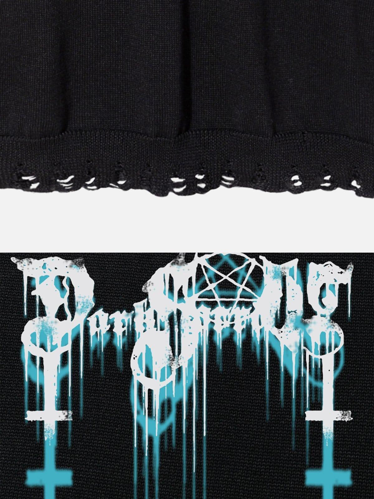 3D Gothic Alphabet Sweater