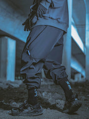 Zip Up Foot Mouth Cargo Pants