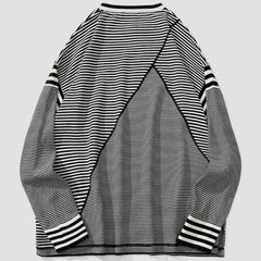Personality Irregular Stripes Sweatshirt