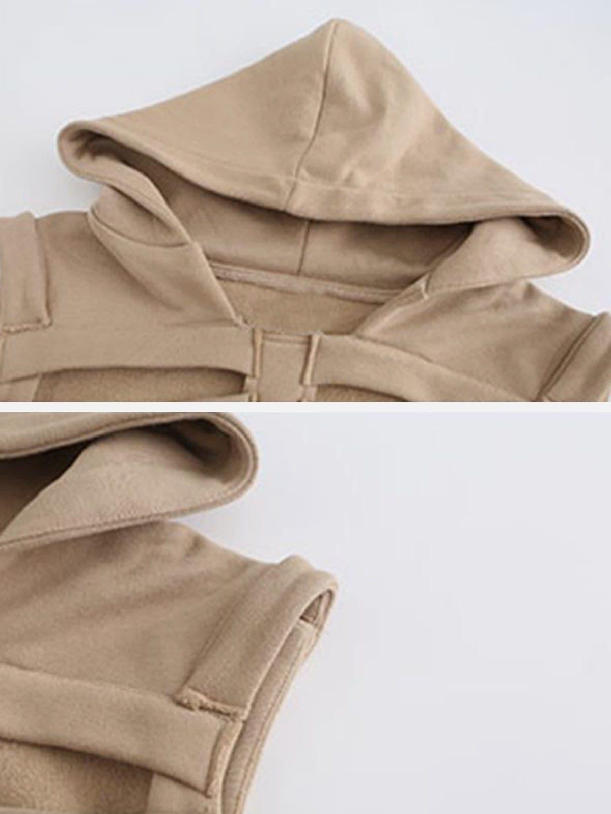 Cutout Hooded Vest